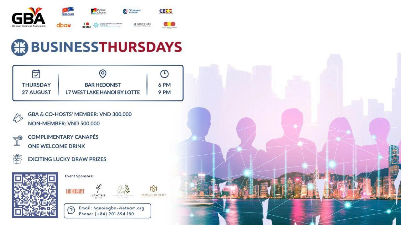 Business Thursdays Hanoi by GBA | 27 August 2026