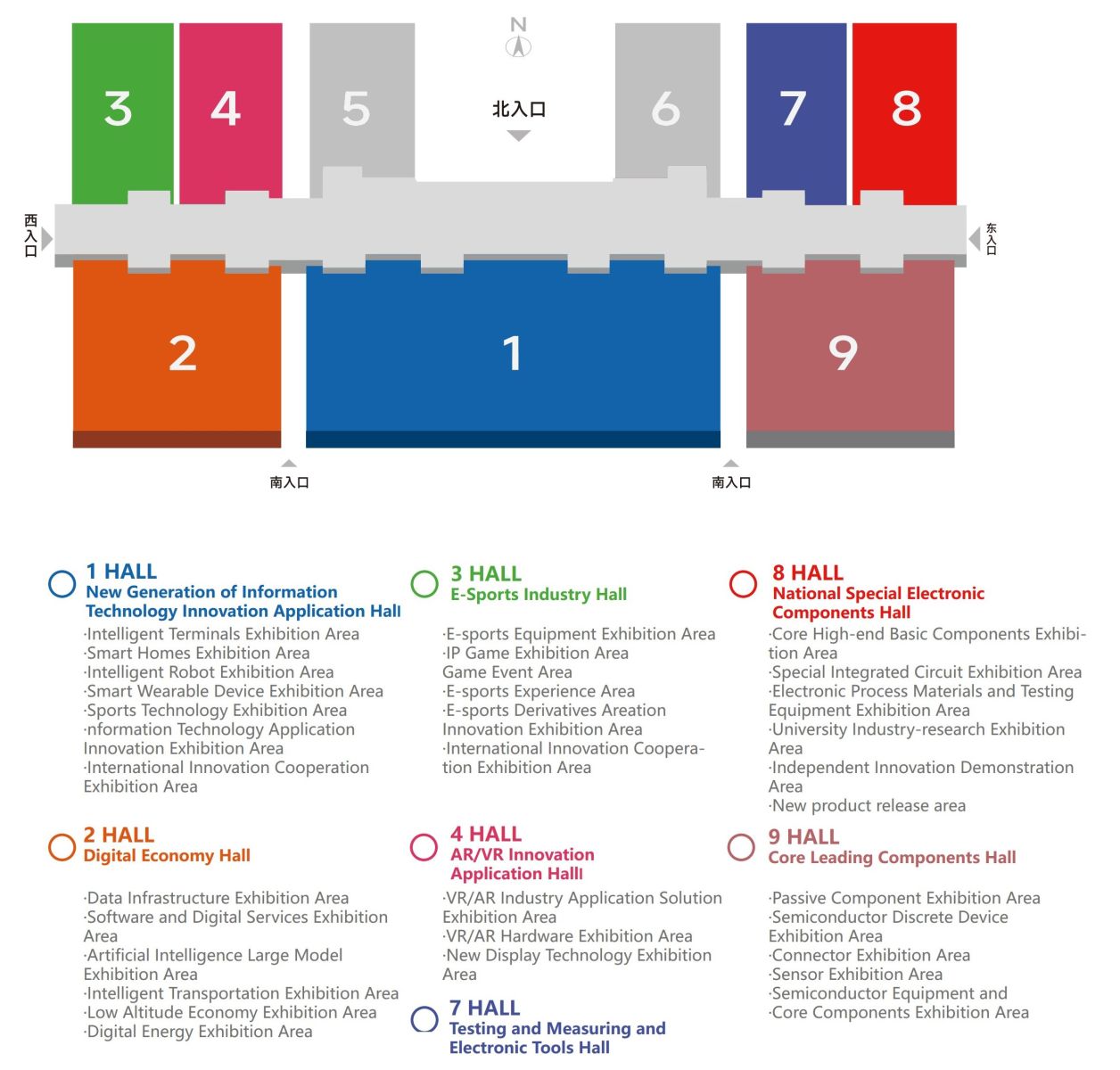 Comprehensive Scope Across 9 Major Exhibition Halls