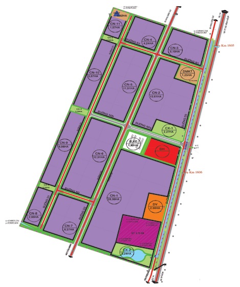 The Industrial Park, costs a total of VND370 billion (over US$18 million) for construction. Prime location and ideal traffic system for industrial production are magnets of the industrial park to investors.